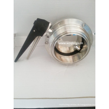 Food Grade Edelstahl Threated Butterfly Valve